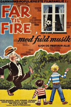 poster Far til fire med fuld musik&nbsp;&nbsp;(1961)